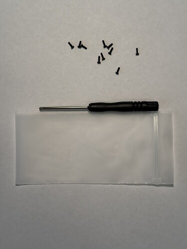 Screwdriver & screws